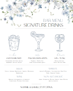D005 Signature Drink Sign 16x20: D005 Wedding Bundle