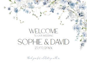 D005 Welcome Sign Horizontal 24x18: D005 Wedding Bundle