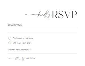 D008 RSVP 5.5x4.25: D008 Wedding Suite