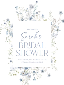 B036 Welcome Sign Vertical 18x24: B036 Bridal Shower Bundle