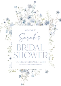 B036 Welcome Sign Vertical A1: B036 Bridal Shower Bundle