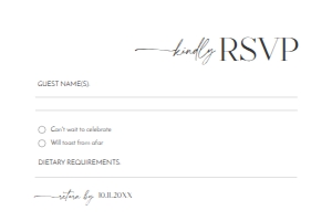 D008 RSVP 6x4: D008 Wedding Suite