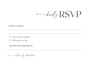 D008 RSVP 5x3.5: D008 Wedding Suite