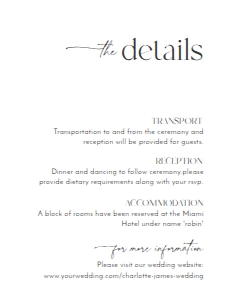 D008 Detail Card Vertical 4.25x5.5: D008 Wedding Suite