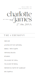 D008 Wedding Program design preview