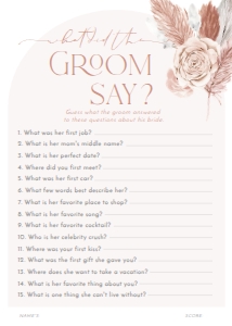 B015 Bridal Shower Games: B015 Bridal Shower Bundle