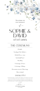 D005 Wedding Program 4x9: D005 Wedding Bundle