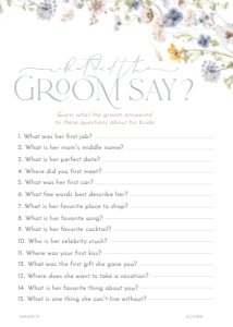 B016 Bridal Shower Games: B016 Bridal Shower Bundle