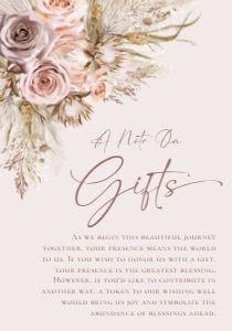 D012 Wishing Well Card 3.5x5: D012 Wedding Suite