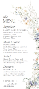 D007 Menu 4x9: D007 Menu
