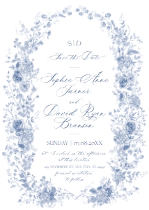 D015 Save the Date Card A: D015 Wedding Suite