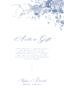 D015 Wishing Well Card 3.5x5: D015 Wedding Suite