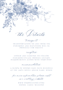 D015 Detail Card Vertical 3.5x5: D015 Wedding Suite