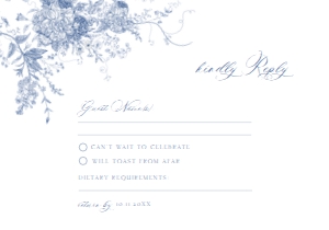 D015 RSVP 5x3.5: D015 Wedding Suite