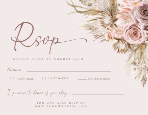 D012 RSVP 5.5x4.25: D012 Wedding Suite