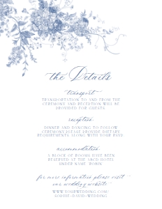 D015 Detail Card Vertical 4.25x5.5: D015 Wedding Suite