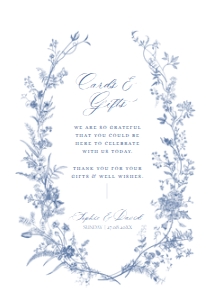 D015 Card Gift Sign 5x7: D015 Wedding Signage Bundle
