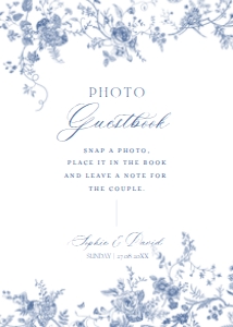D015 Photo Guestbook Sign 5x7: D015 Wedding Signage Bundle