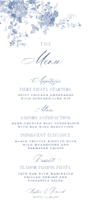 D015 Menu 4x9: D015 Napkin Thank you Note