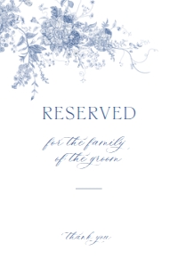 D015 Reserved Sign 4x6: D015 Wedding Signage Bundle