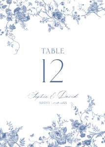 D015 Table Number 5x7: D015 Wedding Signage Bundle
