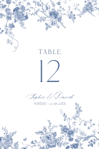 D015 Table Number 4x6: D015 Wedding Signage Bundle