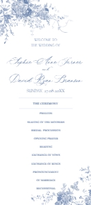 D015 Wedding Program 4x9: D015 Wedding Bundle