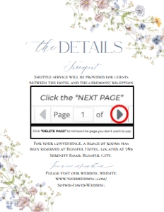 D006 Detail Card Vertical 4.25x5.5: D006 Wedding Bundle