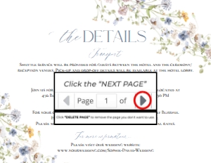 D006 Detail Card Horizontal 5.5x4.25: D006 Wedding Bundle