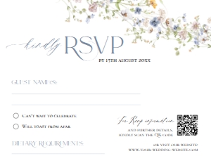 D006 RSVP 5.5x4.25: D006 Wedding Bundle