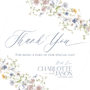 D006 Favor Tag Circle/Square: D006 Wedding Bundle