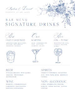 D015 Signature Drink Sign 8x10: D015 Wedding Signage Bundle