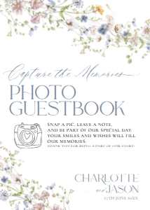 D006 Photo Guestbook Sign 5x7: D006 Signage Bundle