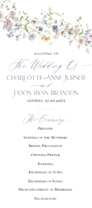 D006 Wedding Program design preview