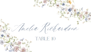 D006 Place Card Flat: D006 Menu
