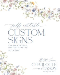 D006 Custom Sign 8x10: D006 Signage Bundle
