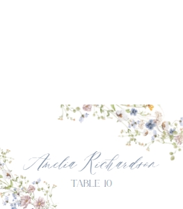 D006 Place Card Folded: D006 Menu