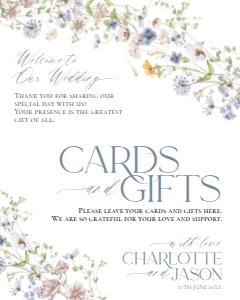 D006 Card Gift Sign 8x10: D006 Signage Bundle