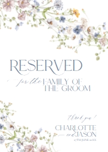D006 Reserved Sign 5x7: D006 Signage Bundle