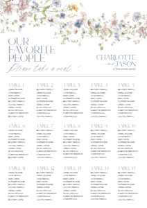 D006 Seating Chart Vertical A2: D006 Signage Bundle