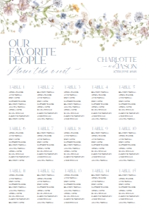 D006 Seating Chart Vertical A1: D006 Signage Bundle