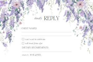 D014 RSVP 6x4: D014 Wedding Bundle