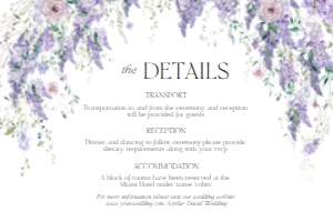 D014 Detail Card Horizontal 6x4: D014 Wedding Bundle