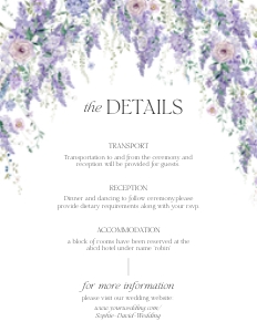 D014 Detail Card Vertical 4.25x5.5: D014 Wedding Bundle