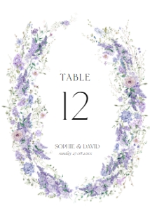 D014 Table Number 5x7: D014 Wedding Bundle