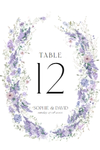 D014 Table Number 4x6: D014 Wedding Bundle