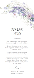 D014 Napkin Thank you Note A: D014 Wedding Bundle