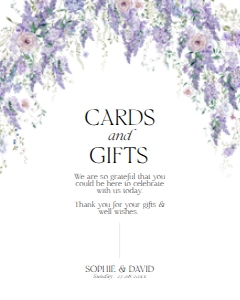 D014 Card Gift Sign 8x10: D014 Wedding Bundle
