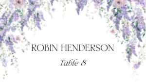D014 Place Card Flat: D014 Place Card