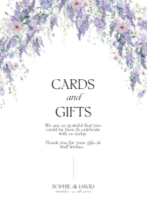 D014 Card Gift Sign 5x7: D014 Wedding Bundle